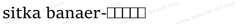sitka banaer字体转换
